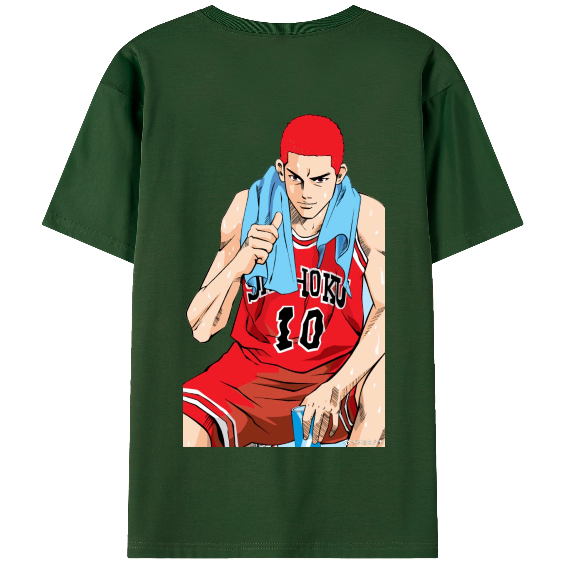 SLAM DUNK／スラムダンク 綿100％半袖Tシャツ（背面プリント）